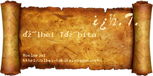 Ölbei Tábita névjegykártya